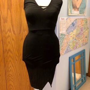 ASOS bodycon tulip skirt midi dress